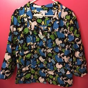 2X Charter Club Women Jacket Blazer Floral